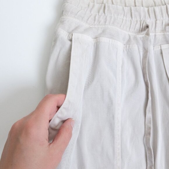 James Perse Mixed Media Pant Talc Light Gray Utility Jogger Size 1 - Picture 7 of 14